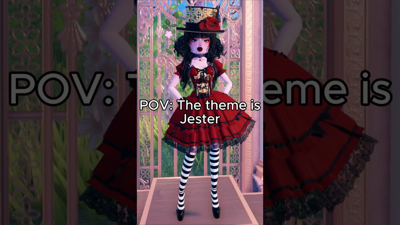 THEME: Jester🤡❤️How many stars would you rate me?⭐️#roblox #dresstoimpress