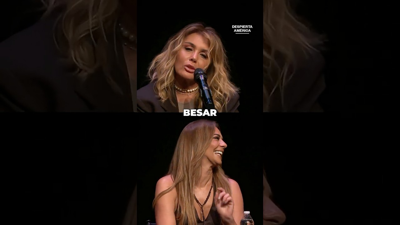 Cecilia Galliano y Sabine Moussier se besan "dos veces" en una obra de teatro #despiertaamérica