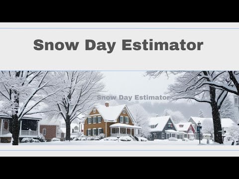 How to Check Snow Day Calculator