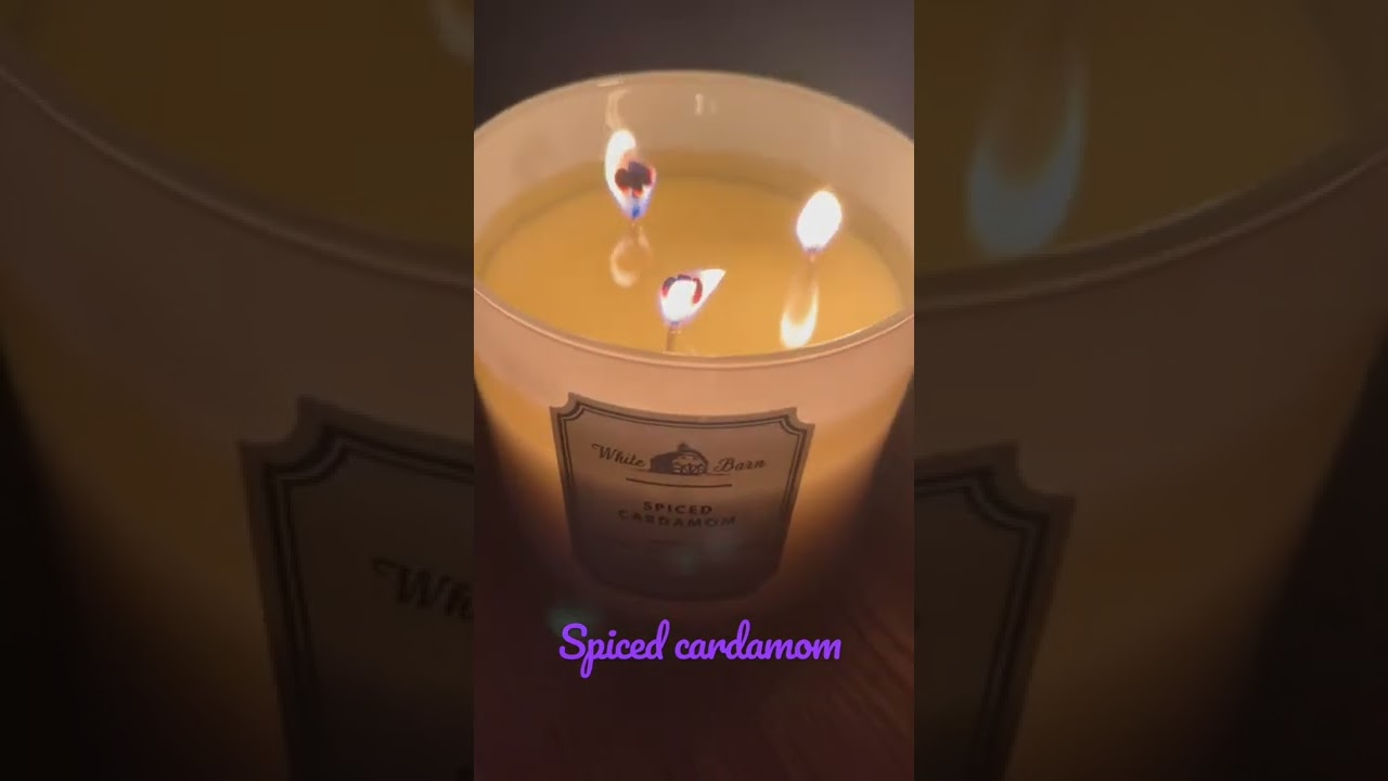 WHITE BARN SPICED CARDAMOM CANDLE #bathandbodyworks #whitebarn #spicedcardamom