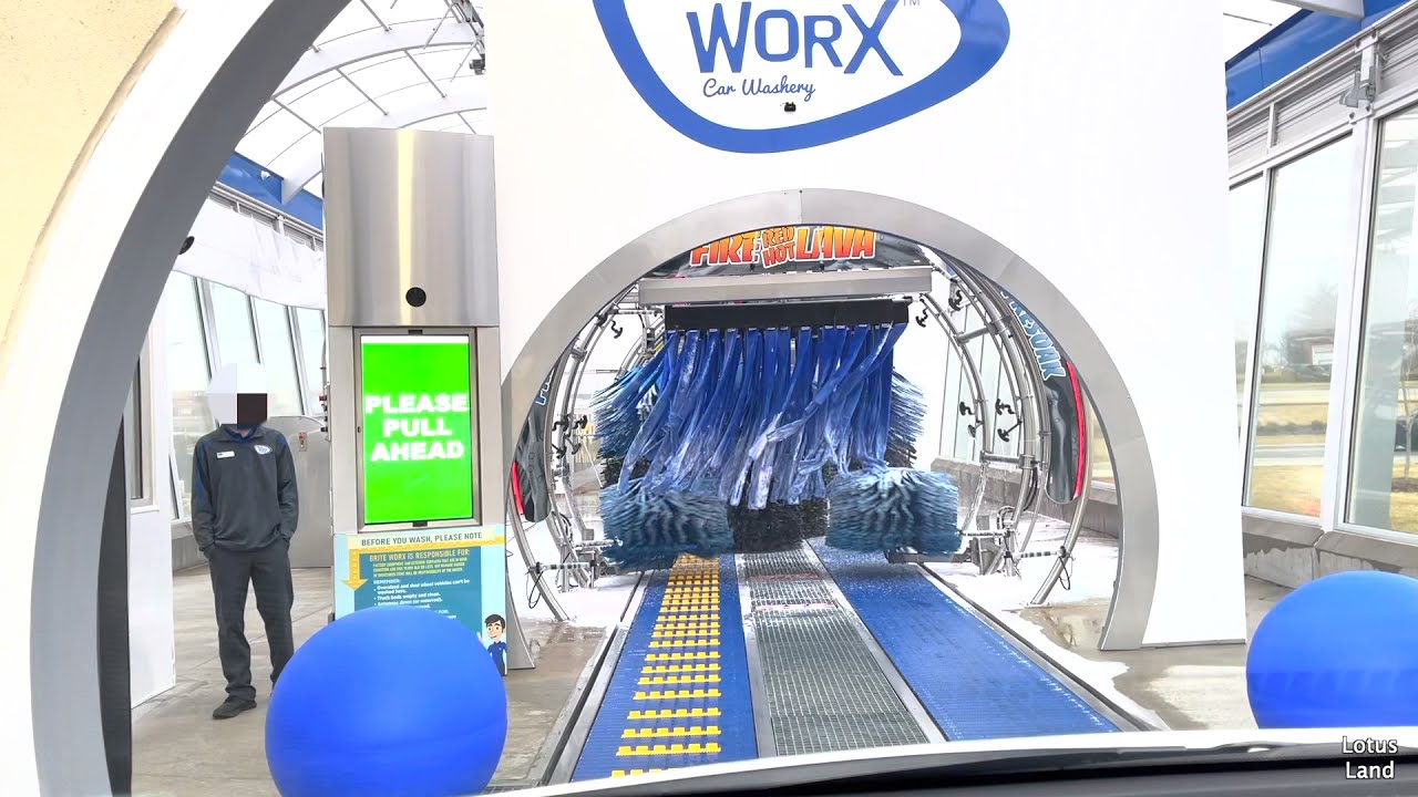 BRITE WORX Car Washery! Ride Along and Drive Through a CAR WASH!
