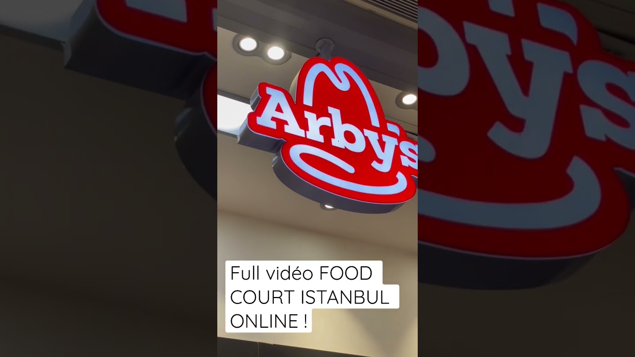 Price and Menu Fast Food Arby’s - Istanbul 🇹🇷 Food Court #istanbulfood #food #fastfood