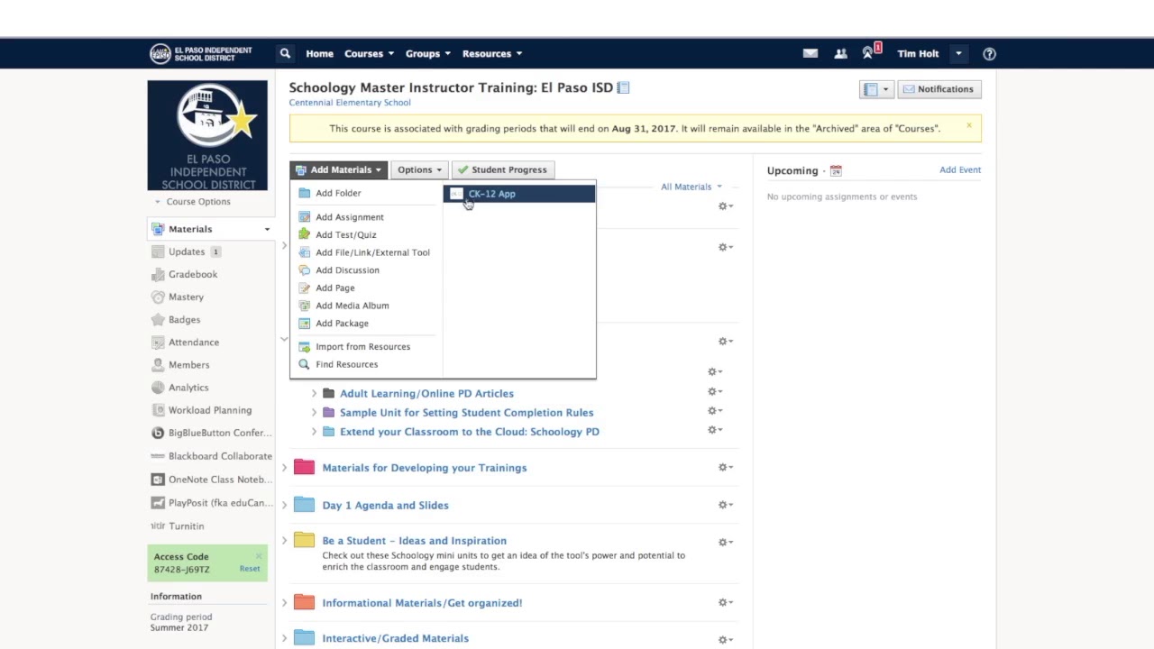 How to use Schoology