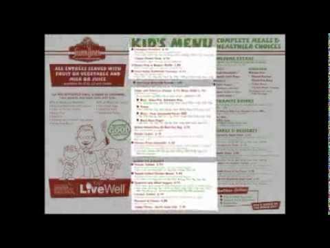 New Kid's Menu