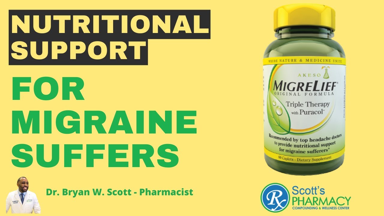 Migrelief combines Vitamin B2, Magnesium, & Feverfew to offer nutritional support migraine suffers