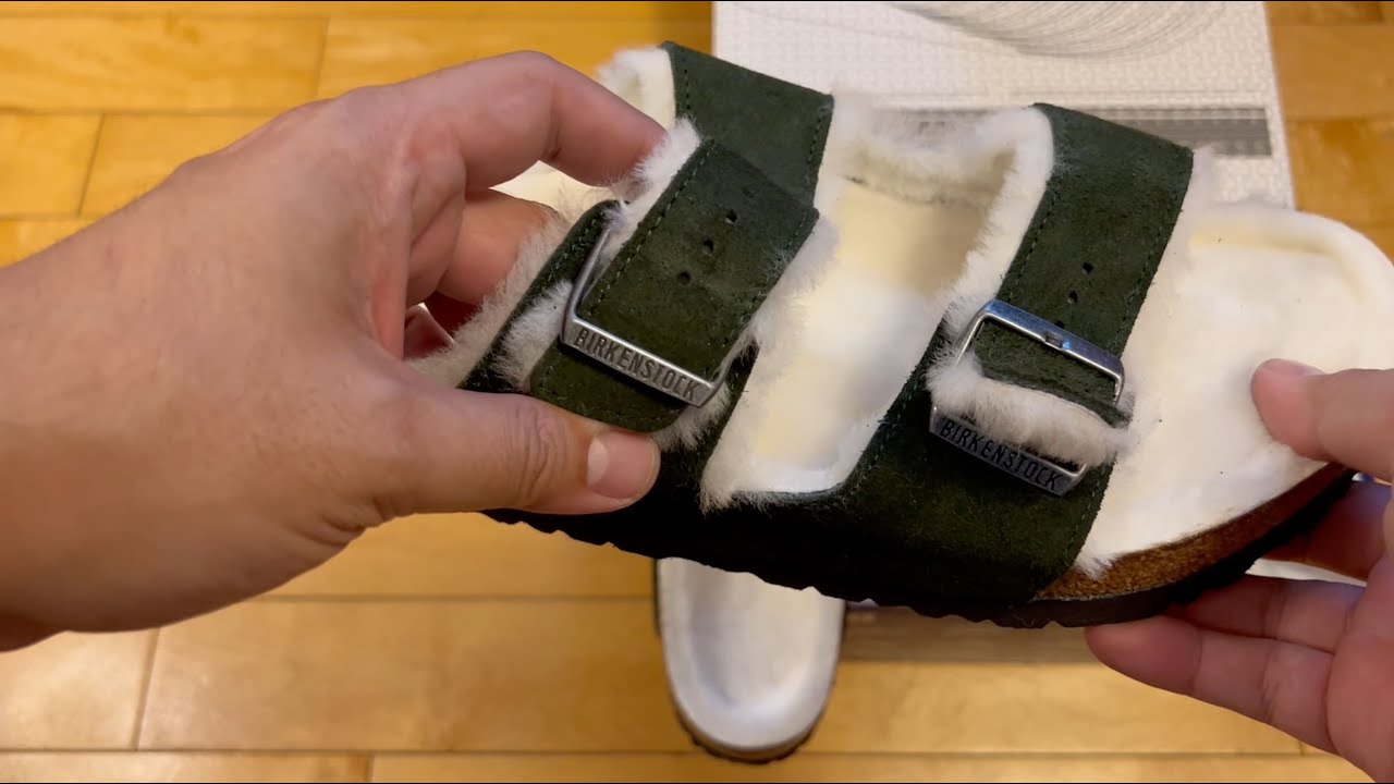 UNBOXING Birkenstock Arizona Shearling Suede - I Try On Some Cozy House Sandals, Are They Worth It?