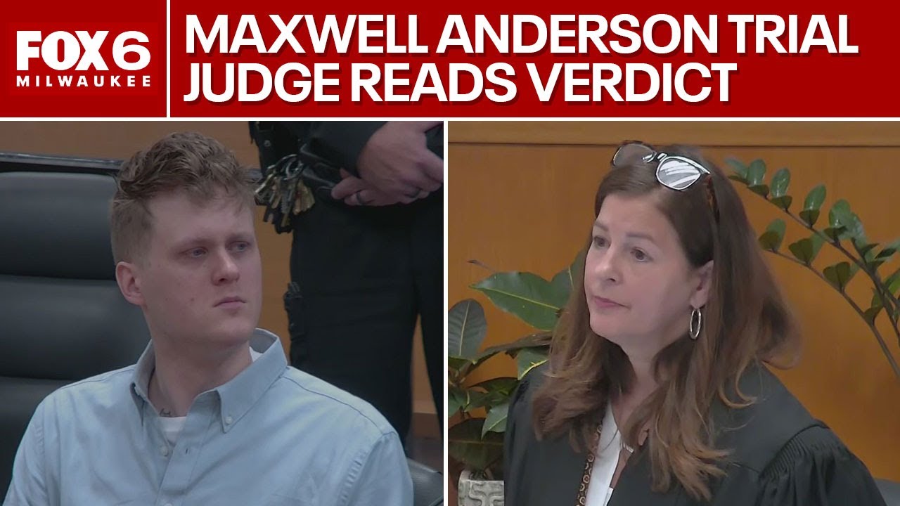 Maxwell Anderson found GUILTY; Judge Crivello reads verdict | FOX6 News Milwaukee