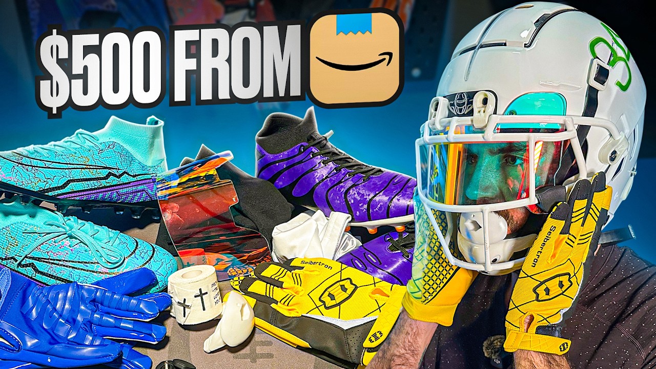 I Spent 500$ on Amazon Football Accessories