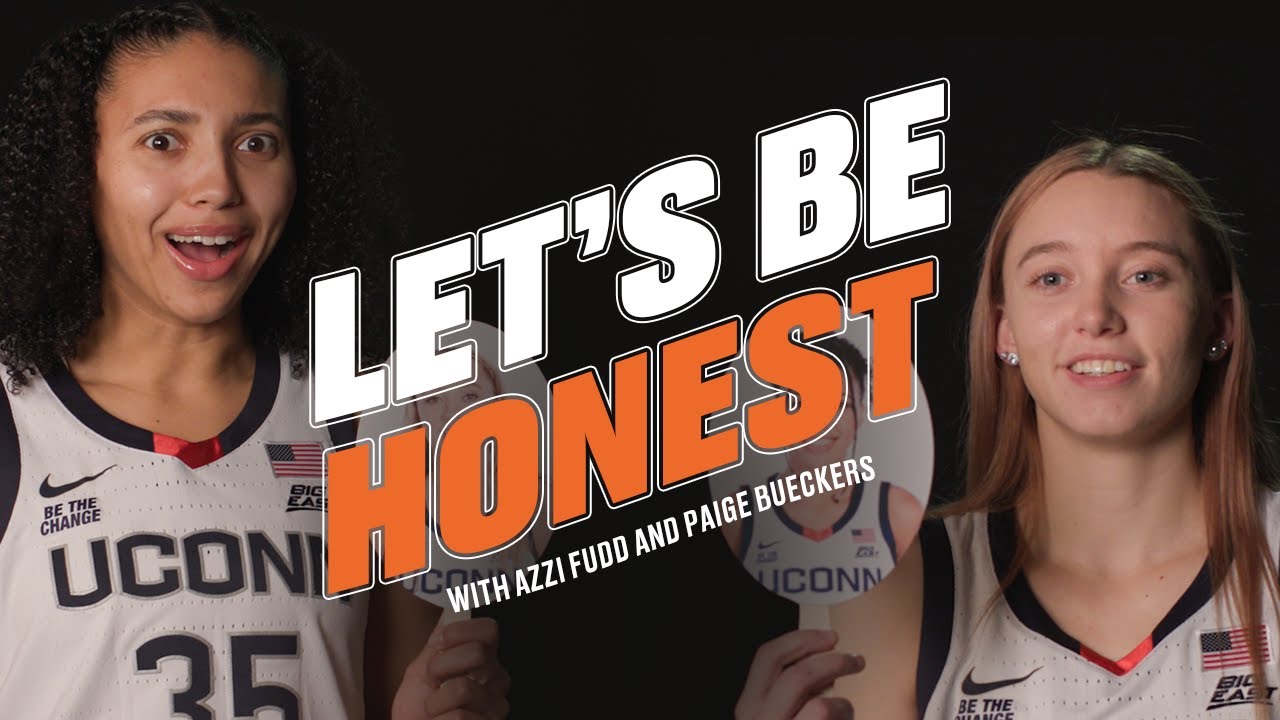 Paige Bueckers and Azzi Fudd SPILL THE TEA