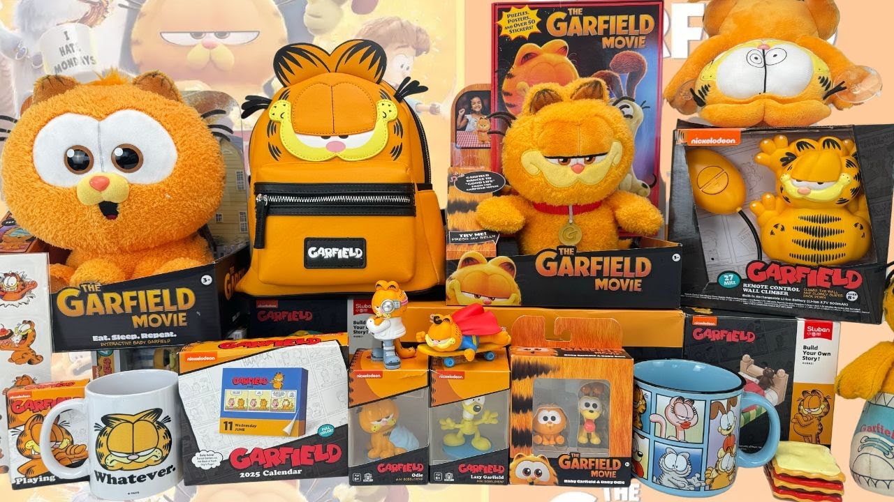 The Garfield Movie Toys Unboxing Review ASMR