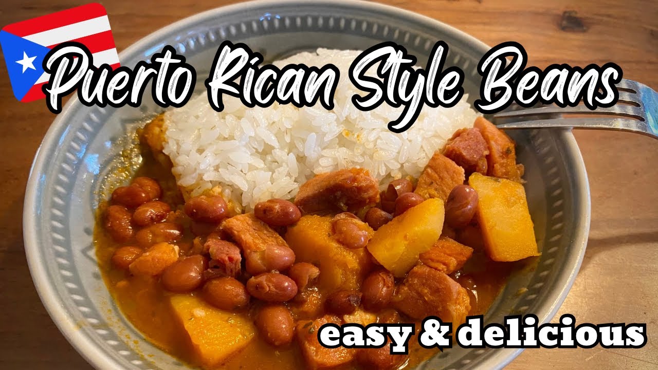 Authentic Puerto Rican Beans | Habichuelas Guisadas Puerto Rico