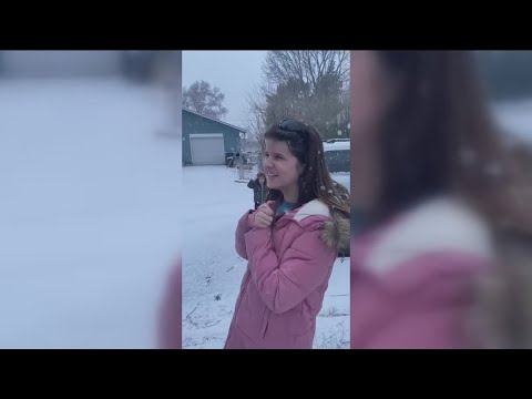 Legally blind teen sees snow falling for the first time after clinical trial