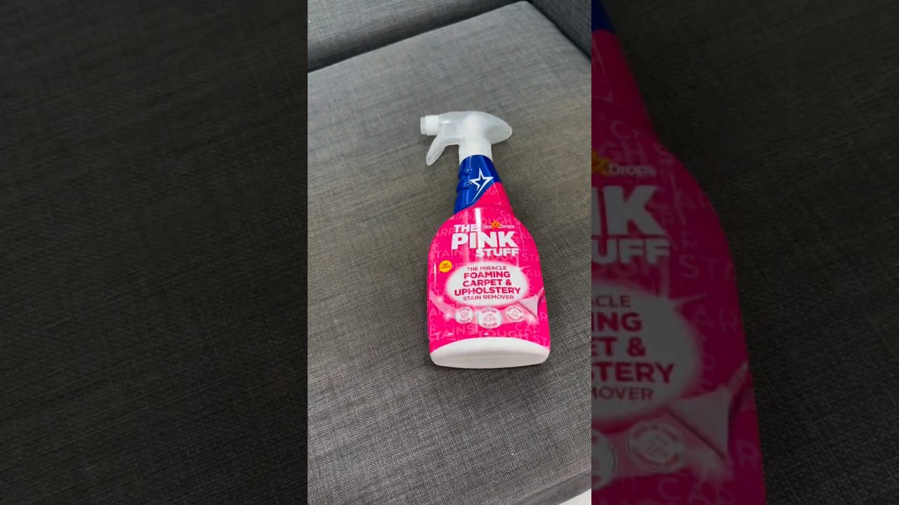 The Pink Stuff Carpet & Upholstery Stain Remover #cleantok #stainremover #carpetcleaning #pink