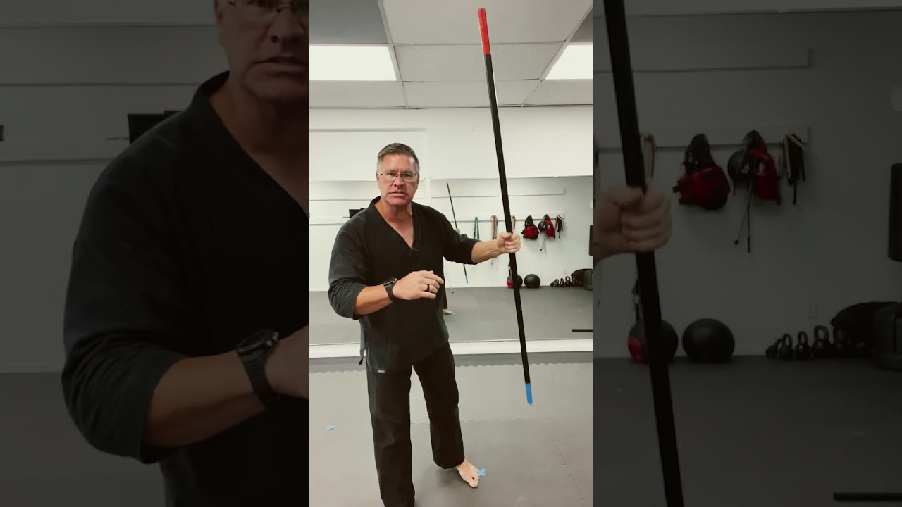 Bo staff training at home for beginners - figure eights with wrist rolls