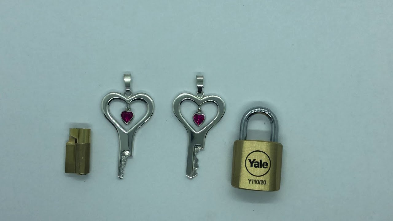 The Locktober chastity keys with padlock and cylinder lock