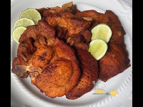 Chuletas De Cerdo Fritas / Chef Darianny