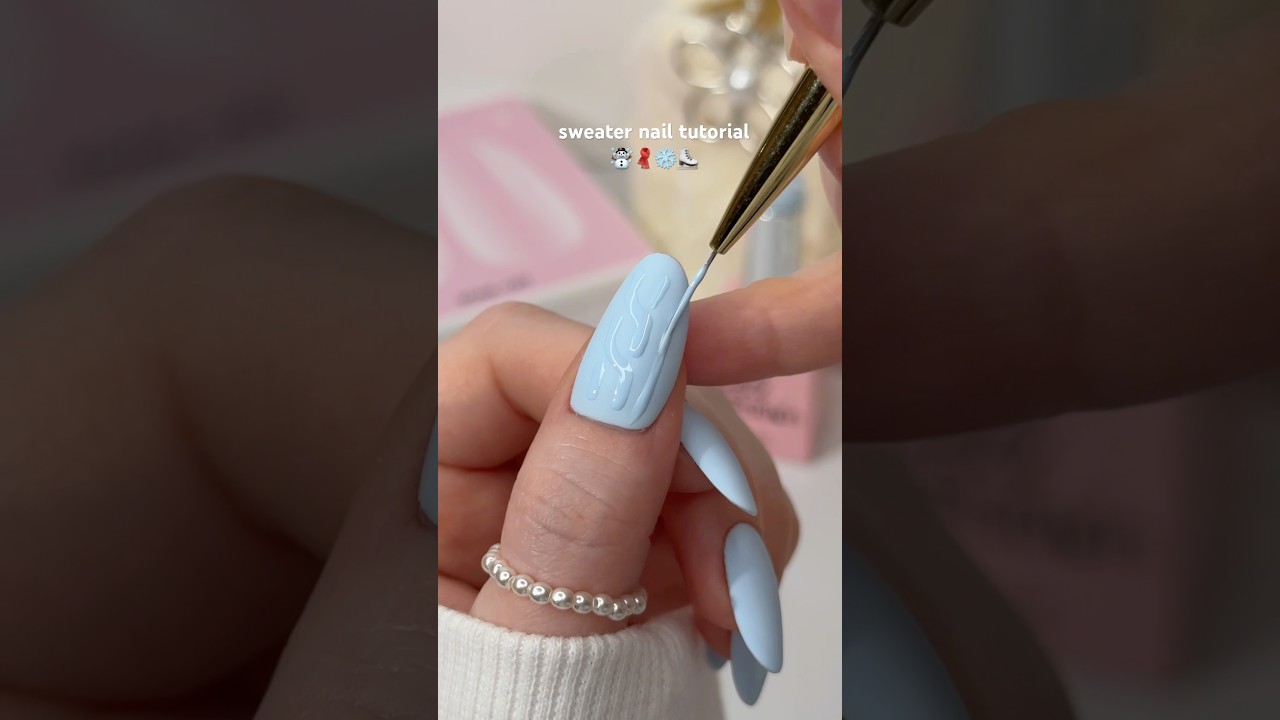 Sweater Nails 🧣☃️ 𝗣𝗿𝗼𝗱𝘂𝗰𝘁𝘀 𝗳𝗿𝗼𝗺 𝗴𝗲𝗹𝗶𝗽𝗼𝘁𝗶𝗼𝗻.𝗰𝗼𝗺 ❄️ #nails #nailart