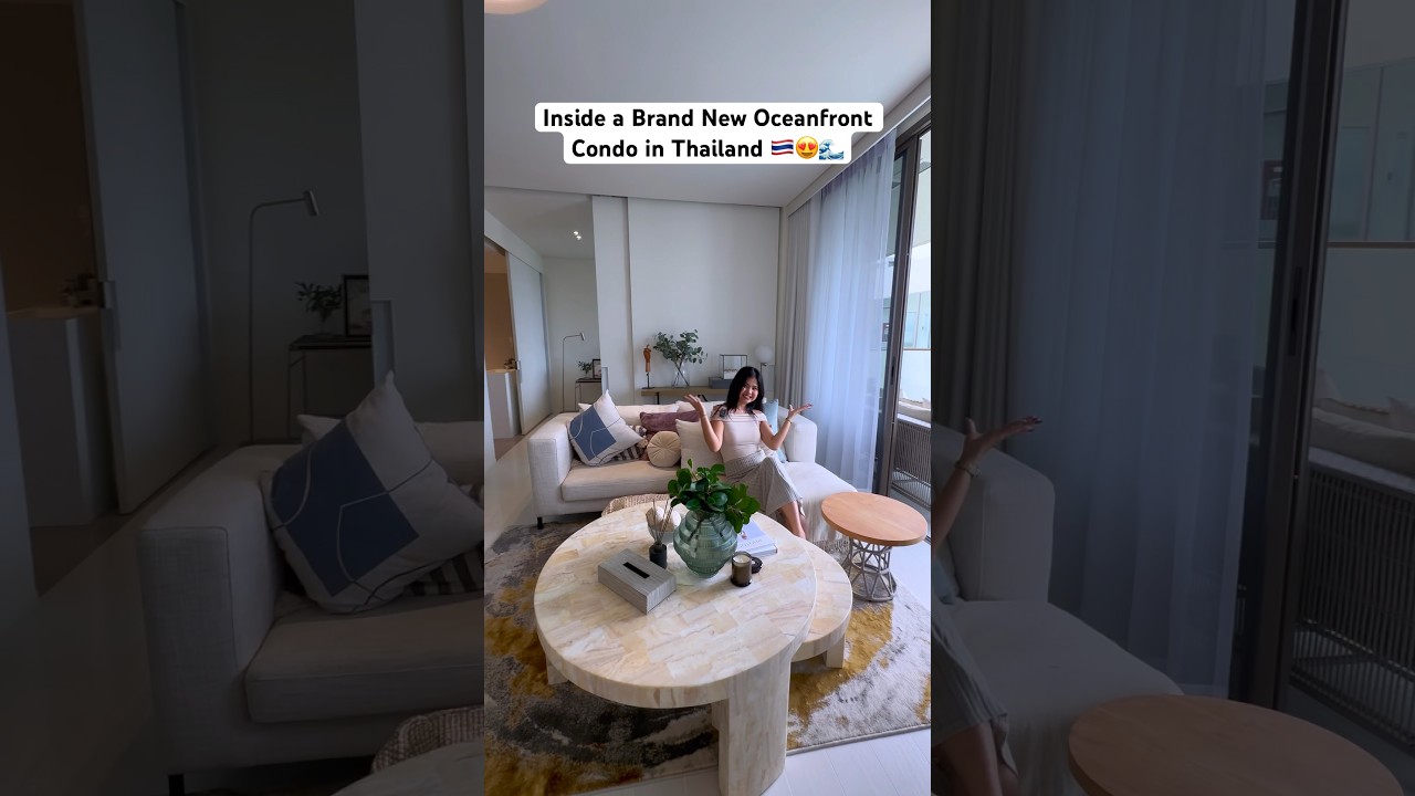 Inside a Brand New Oceanfront Condo in Hua Hin, Thailand 🇹🇭😍 #thailand #property #condo #expat