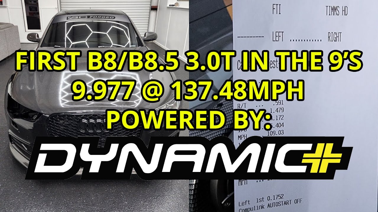 B8/B8.5 Audi 3.0T Supercharged World Record | 9.977 @ 137.5mph | 034Motorsport Dynamic+ Stage 2+