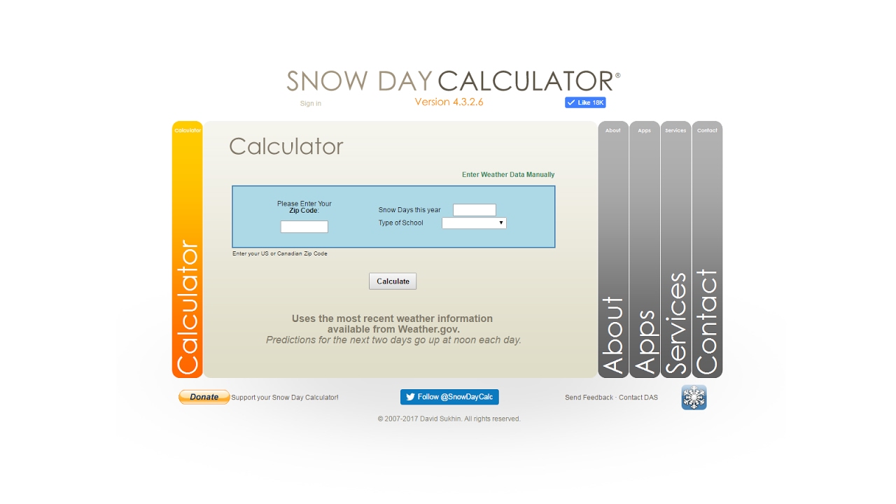 Fox 8 News | Snow Day Calculator