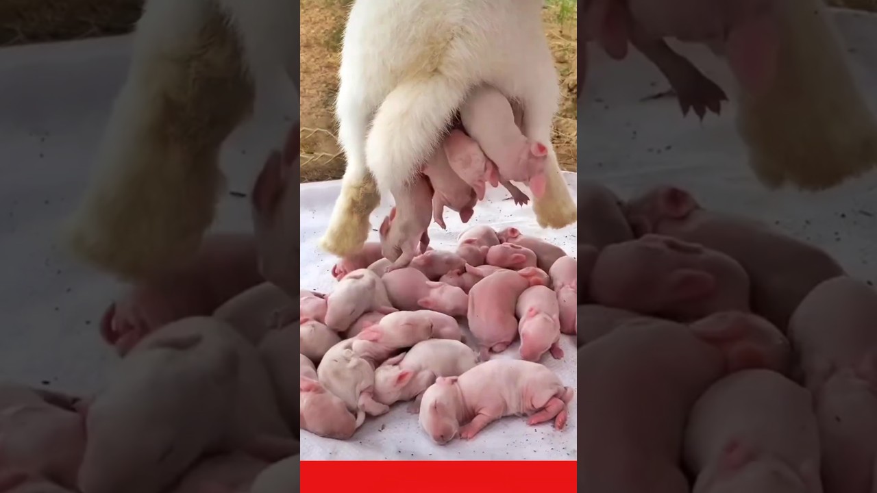Rabbit Growth - Baby Animals 1 To 42 Days #animals #cute #shorts
