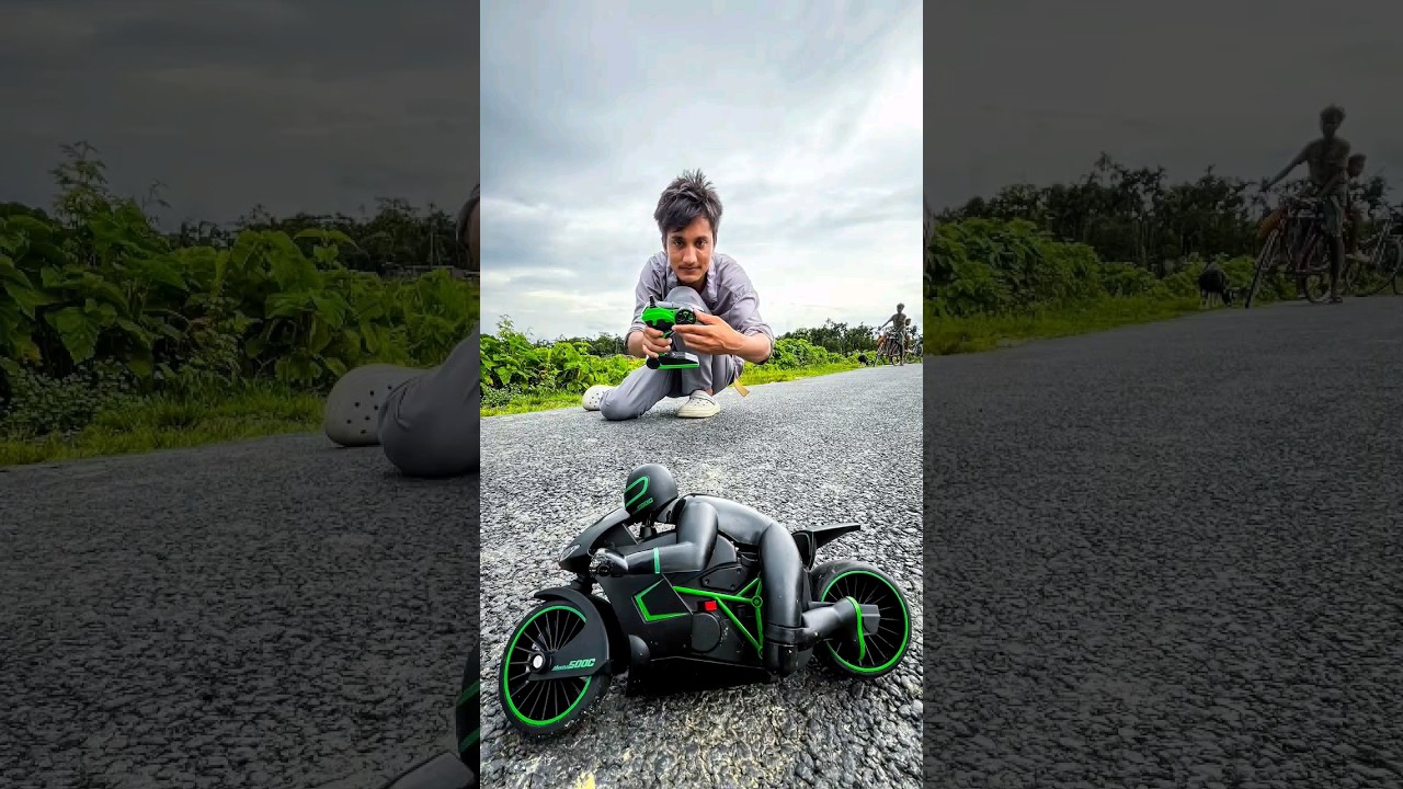 RC Kawasaki Motorbike Testing 🔥 #motorcycle #rcbike