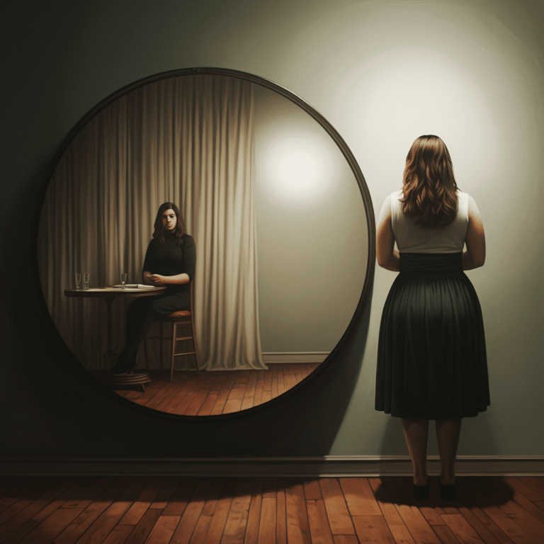 eating disorder causes people to see themselves as fat