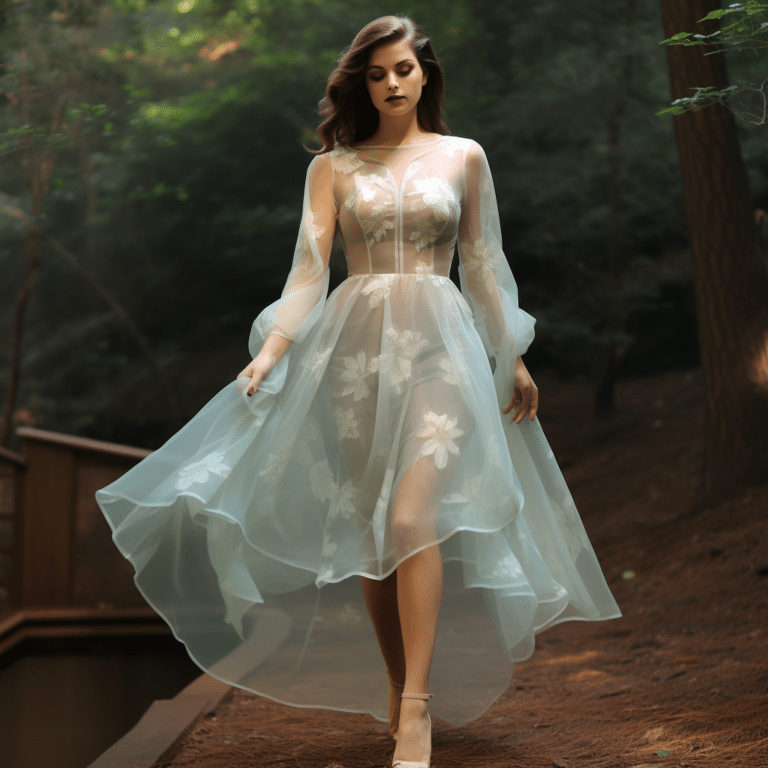 lana del rey in a clear dress