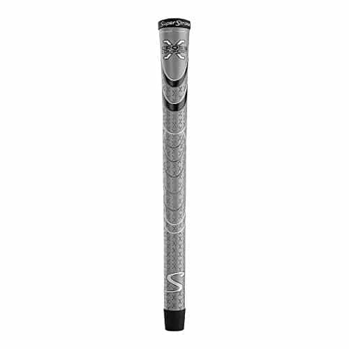 SuperStroke Cross Comfort Golf Club Grip, GrayBlack (Midsize) Soft & Tacky Polyurethane That Boosts Traction X style Surface & Non Slip Swing Faster & Square the Clubface More Naturally