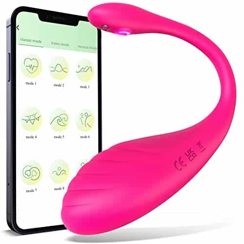 Vibrating Wearable G spot Egg Vibrator, Smart APP Remote Control Pantie Vibe Dildo Anal Sex Toys with Vibration Modes, Waterproof Prostate Massager Vagina Stimulator for Women
