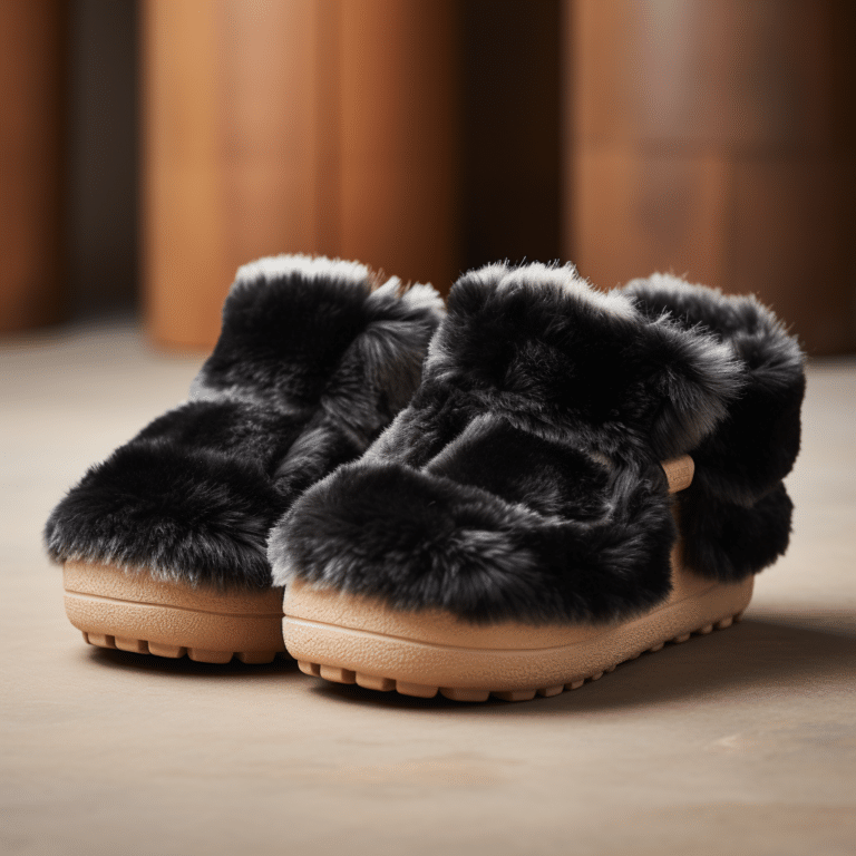 black ugg slippers