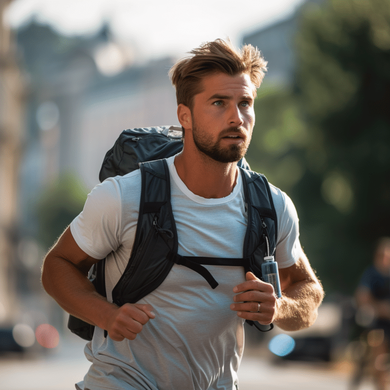 running backpack