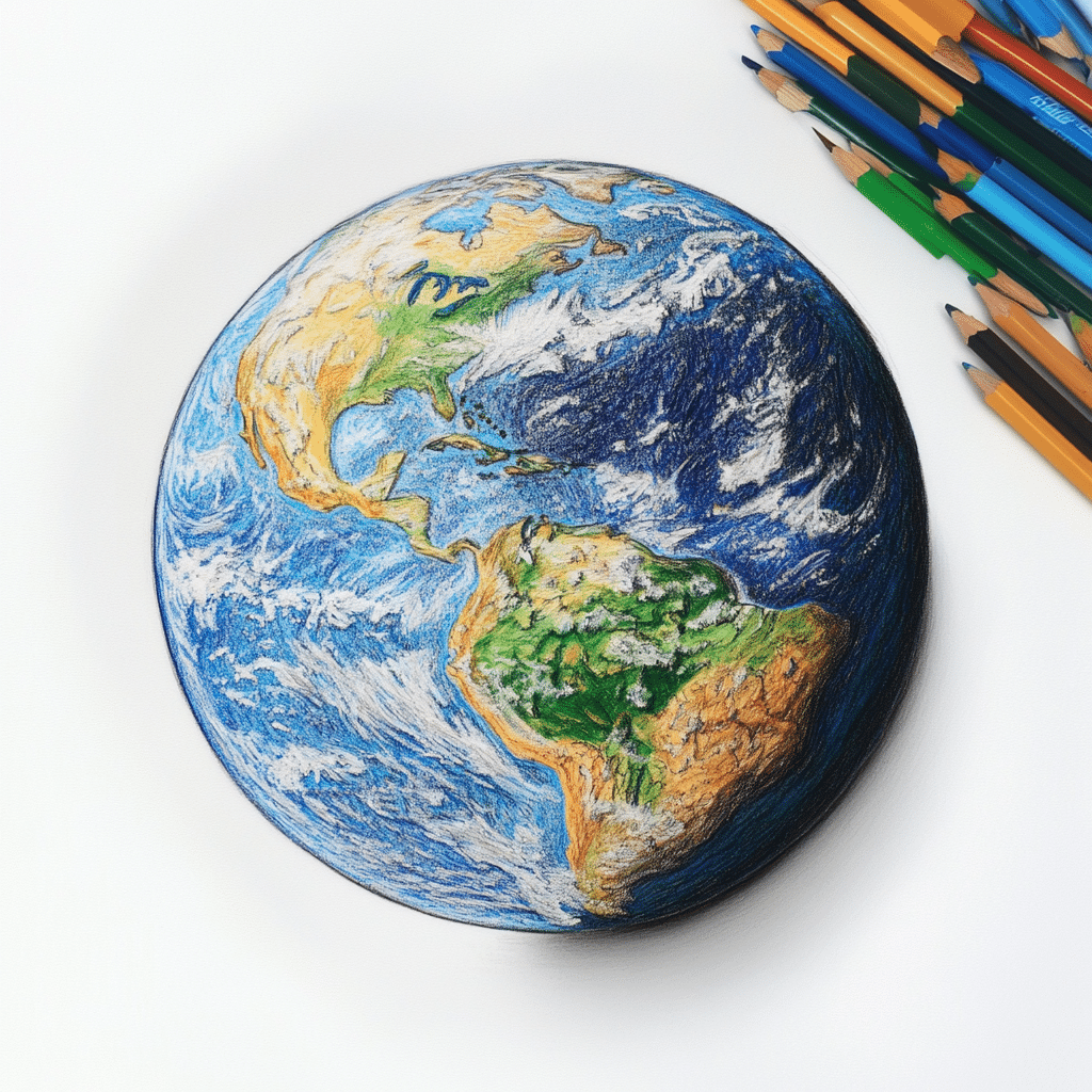 earth drawing