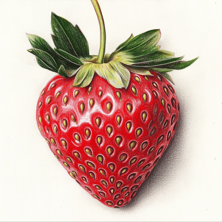 strawberry drawing