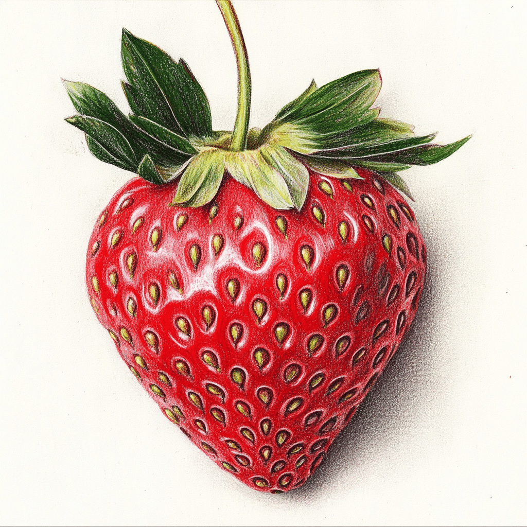 strawberry drawing