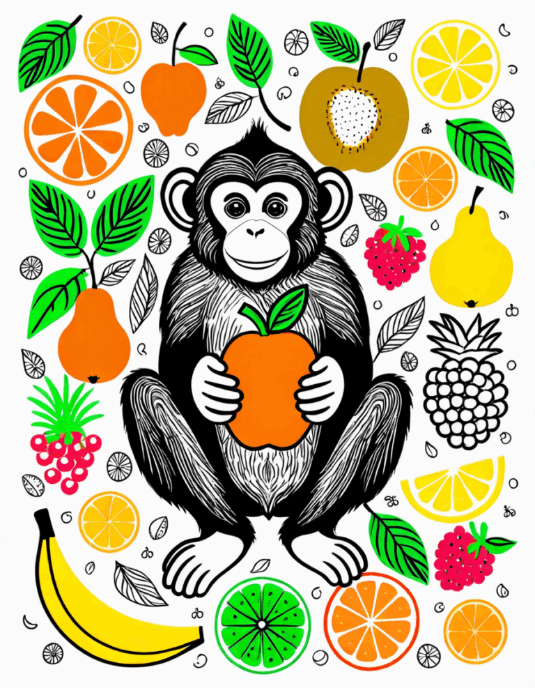 monkey drawing