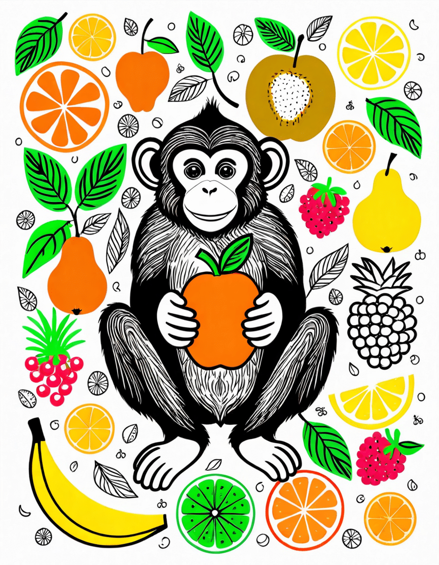 monkey drawing