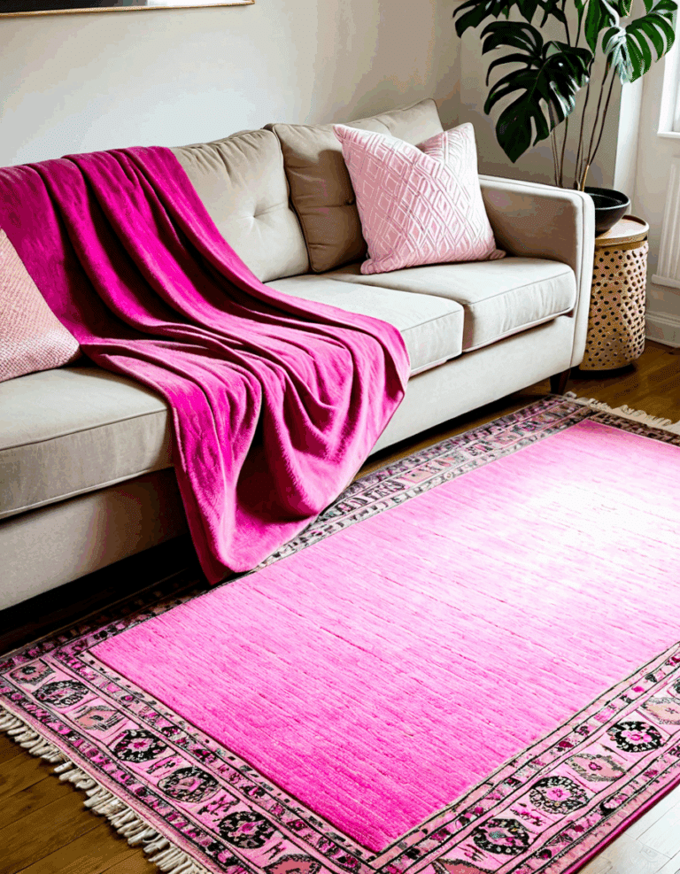 pink rug