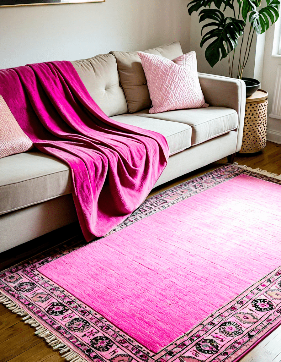 pink rug