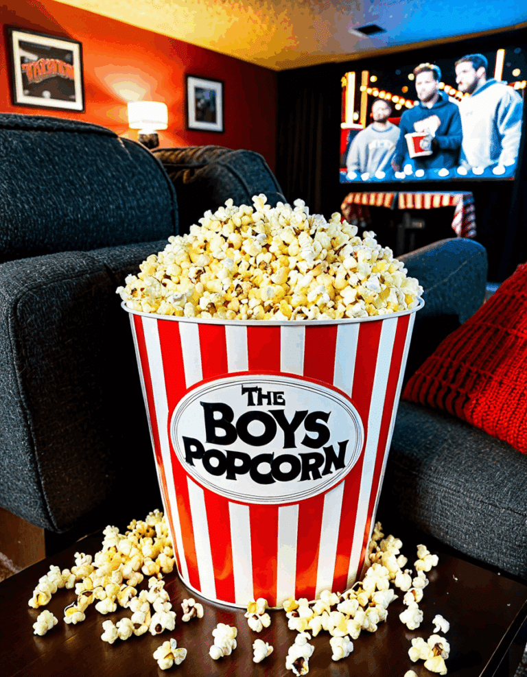 the boys popcorn bucket