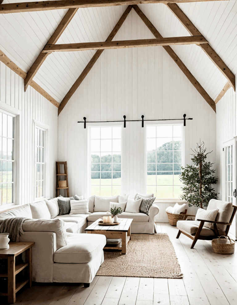 white barn