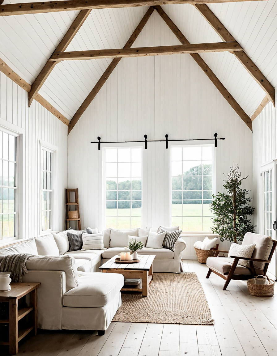 white barn