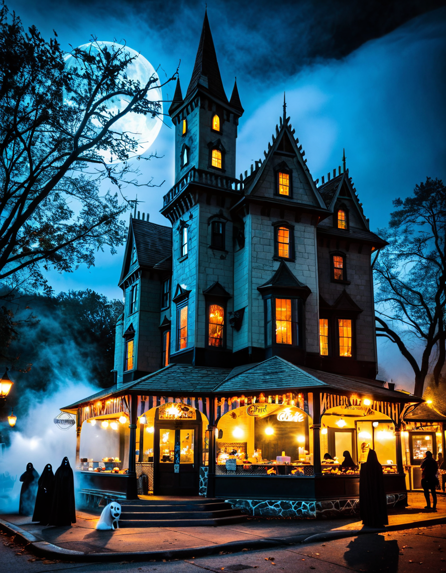haunted castle cafe