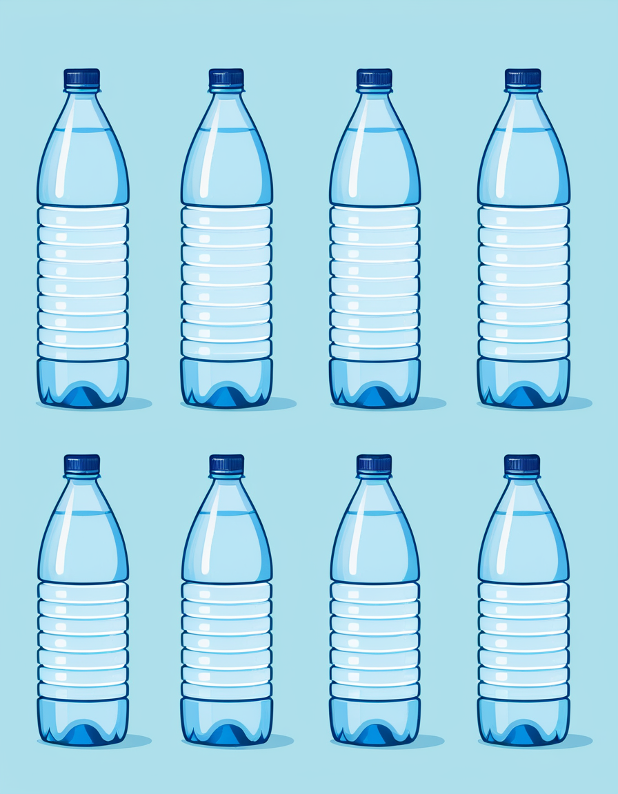 how many bottles of water is a gallon