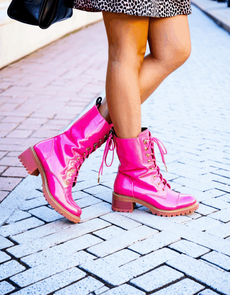 pink boots