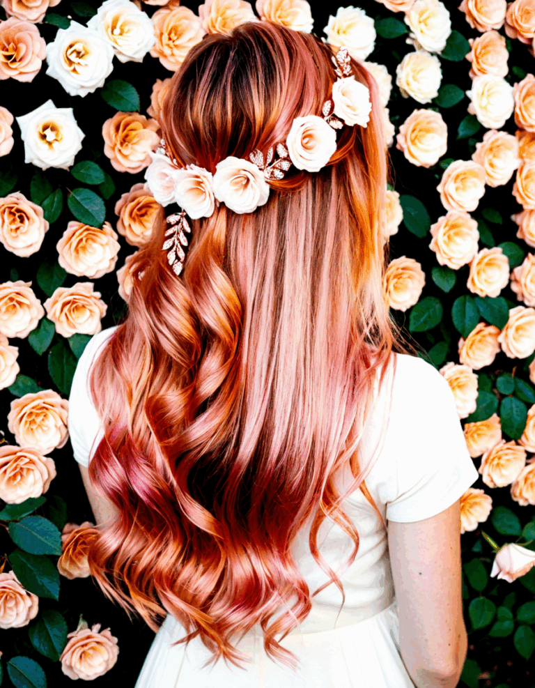 rose gold hair