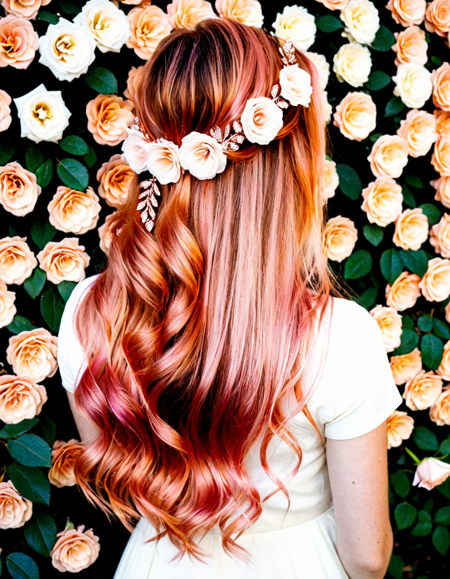 rose gold hair